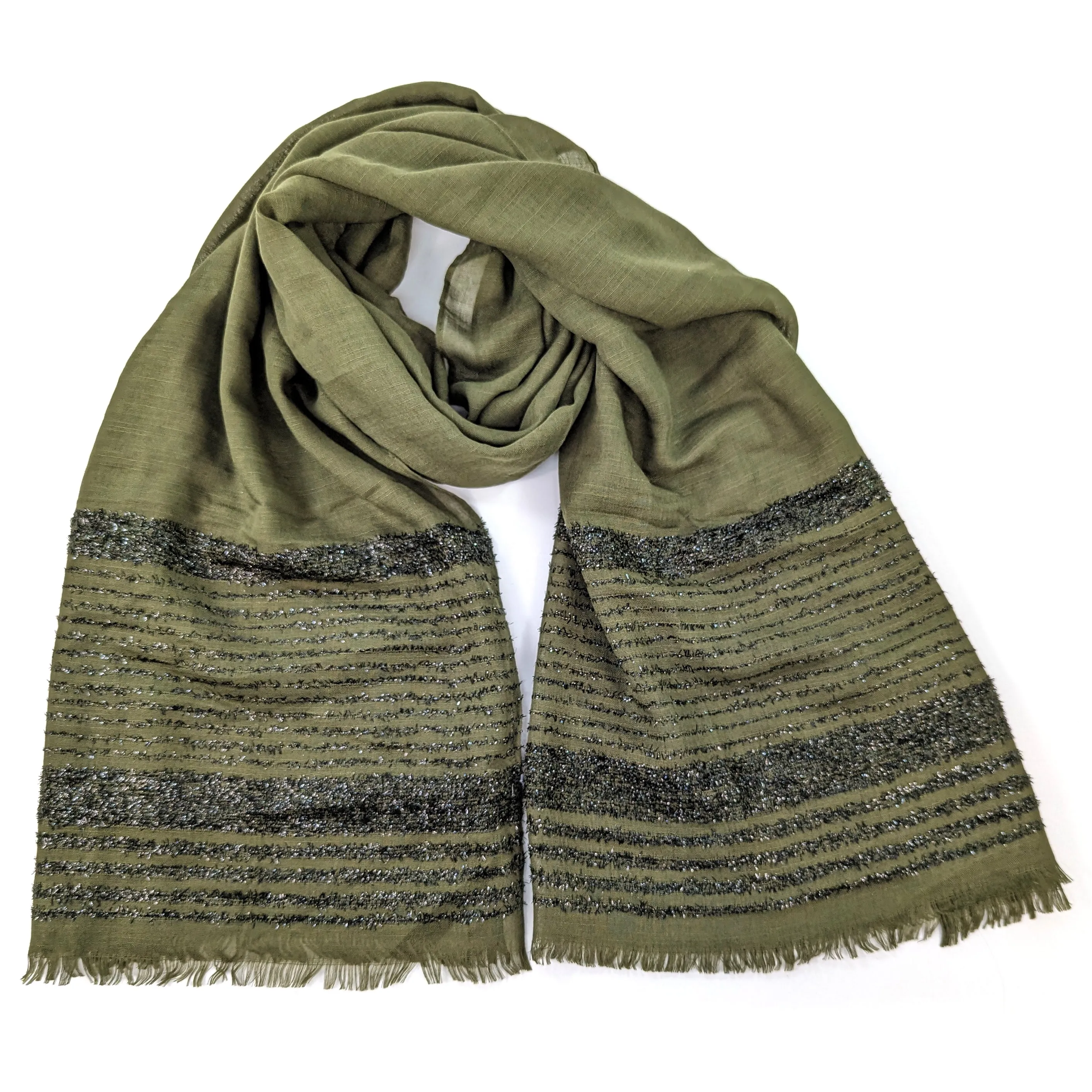 Shimmering Lined Scarf