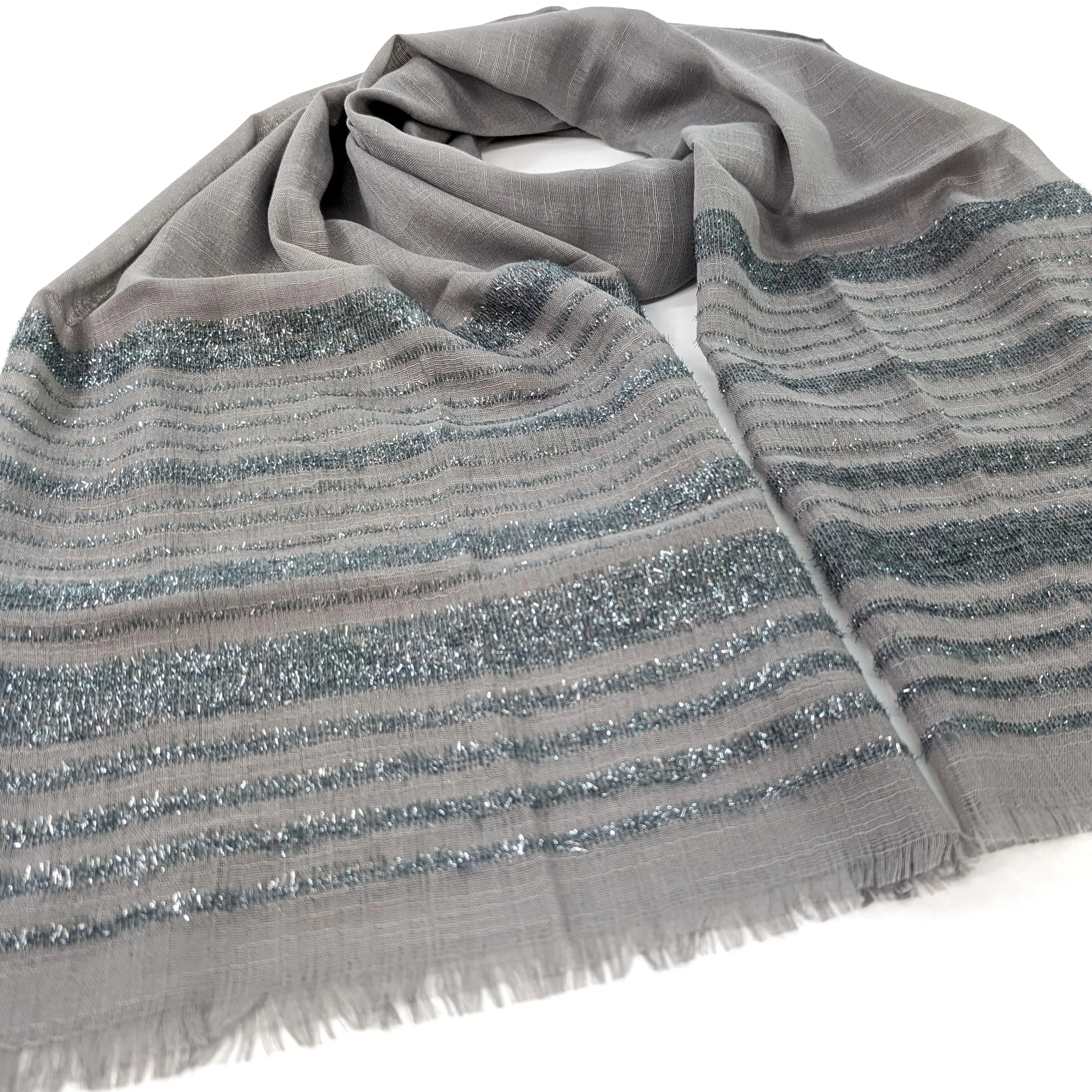 Shimmering Lined Scarf