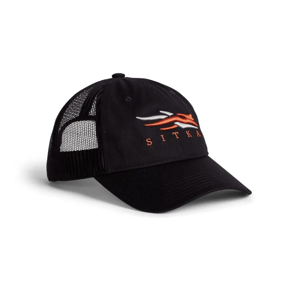 'Sitka' Icon Low Pro Trucker Cap - Sitka Black