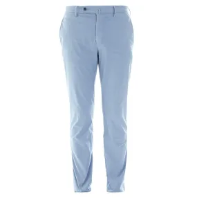 SLIM POPLIN PANT BLUE