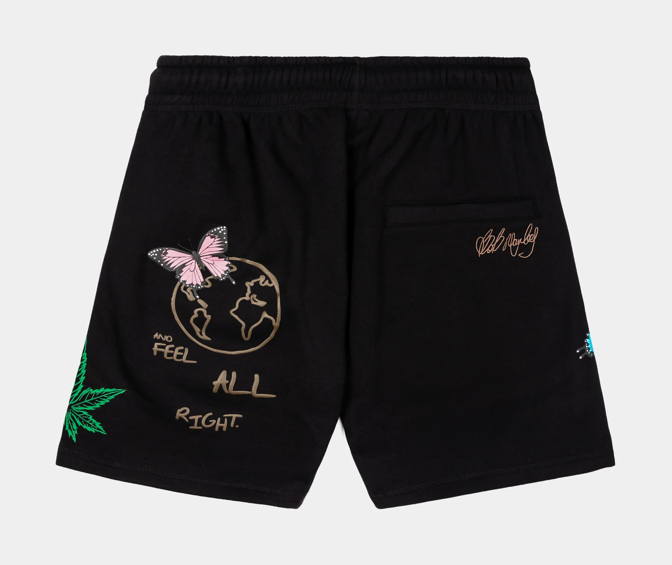 SP x Bob Marley Montage Mens Shorts (Black/Green)