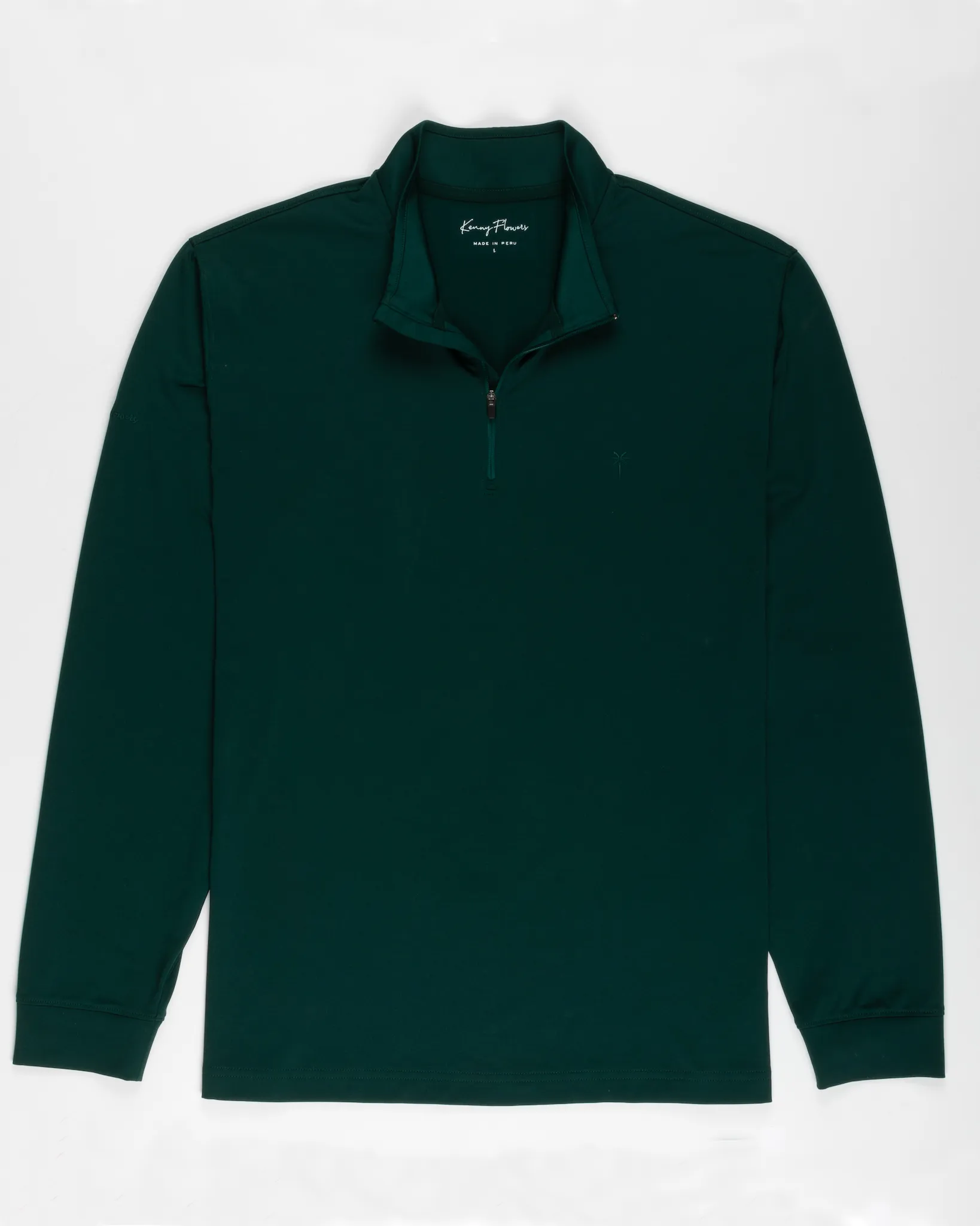 The Pebble Beach - Jungle Green Quarter Zip Pullover