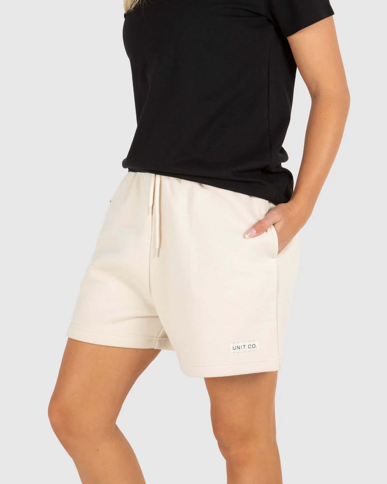 UNIT Ladies Husky High Waist Fleece Shorts