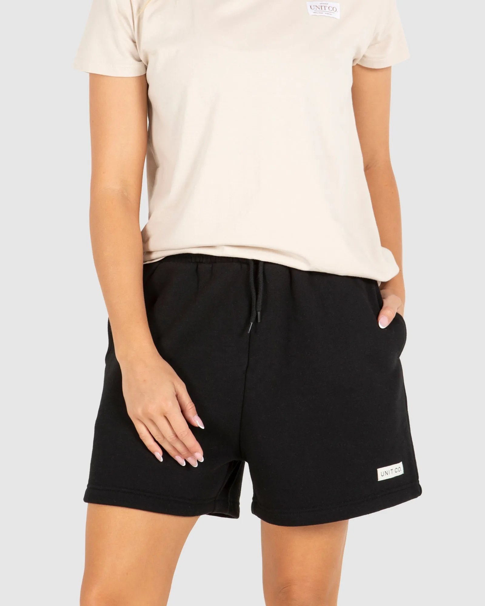 UNIT Ladies Husky High Waist Fleece Shorts