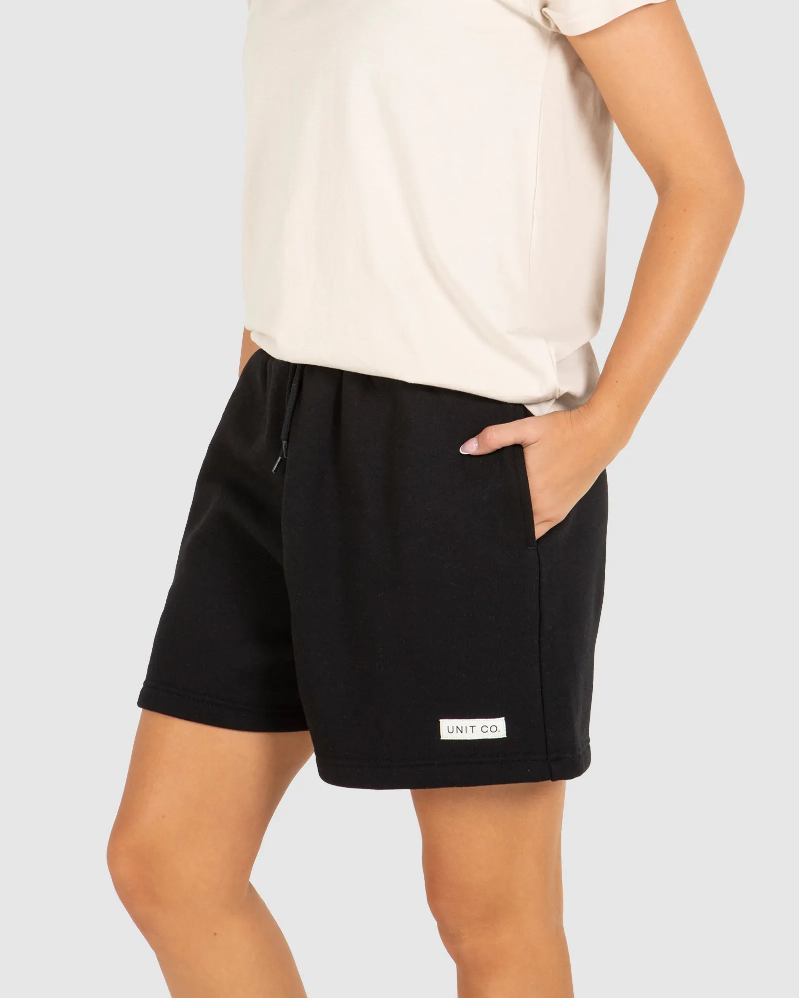 UNIT Ladies Husky High Waist Fleece Shorts