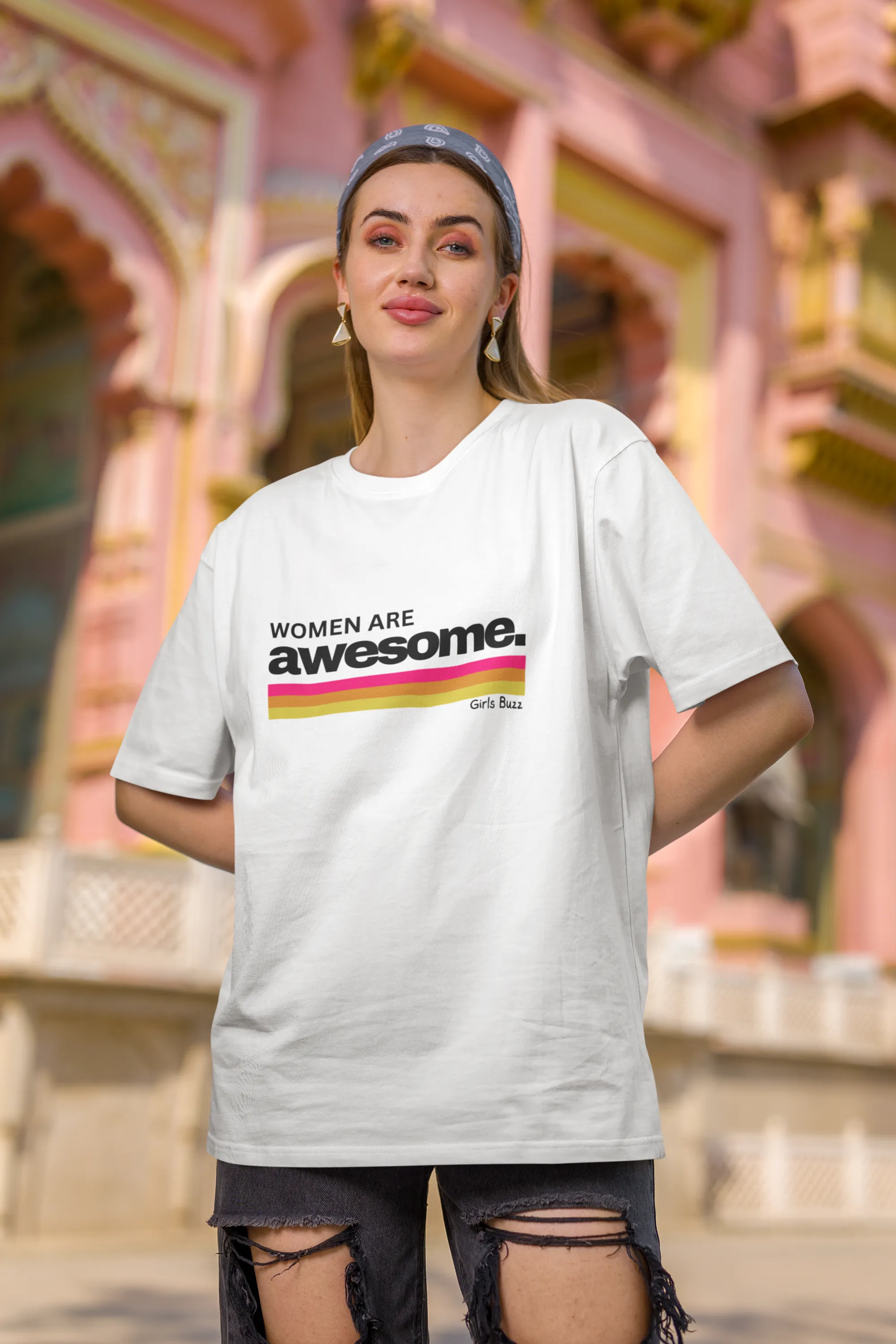 Women Are Awesome Oversized T-shirt