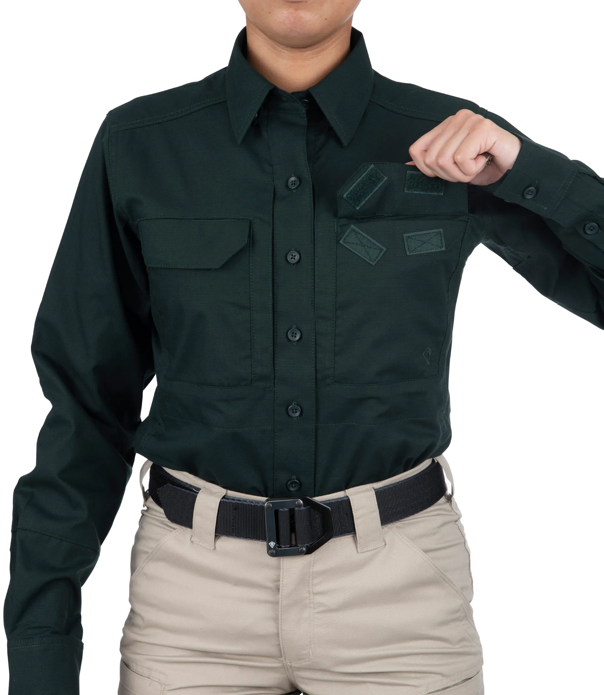 Women's V2 Tactical Long Sleeve Shirt - Spruce Green