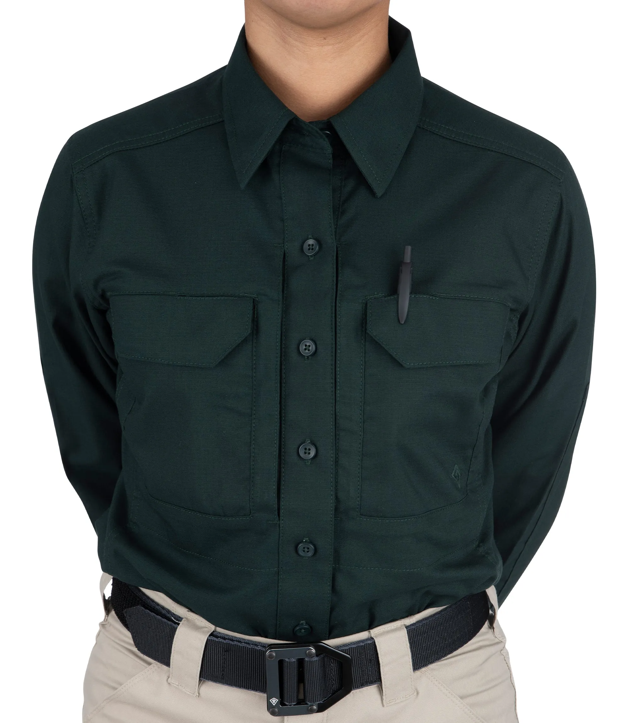 Women's V2 Tactical Long Sleeve Shirt - Spruce Green