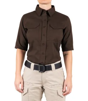 Women's V2 Tactical Short Sleeve Shirt - Brown