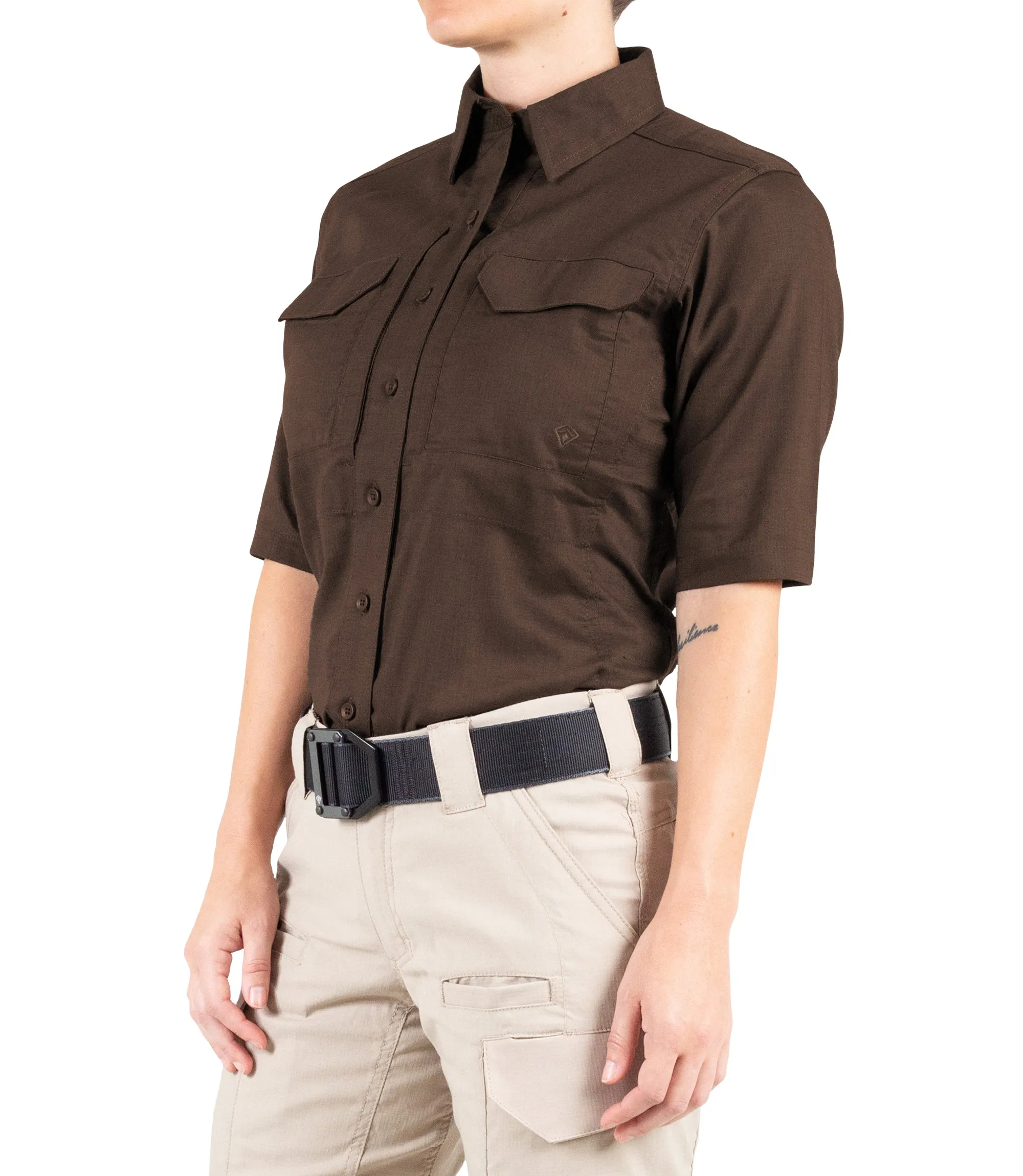 Women's V2 Tactical Short Sleeve Shirt - Brown