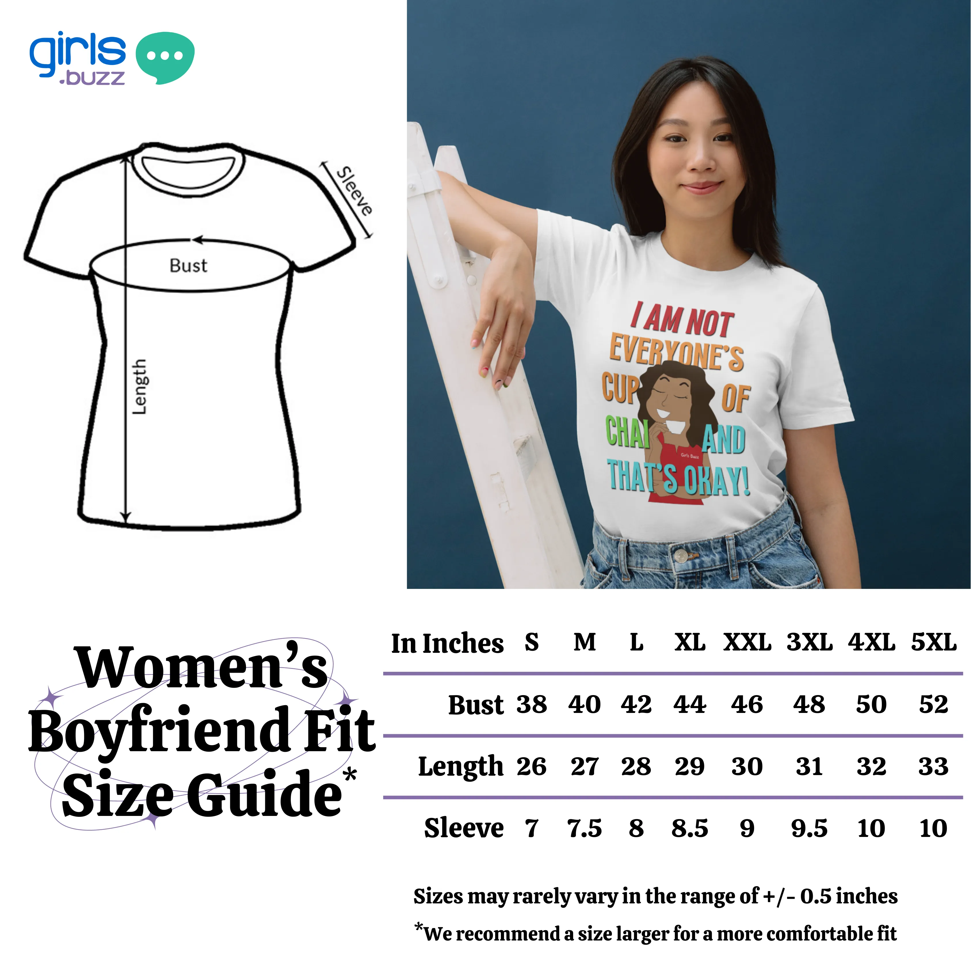 Wow Boyfriend Fit T-shirt